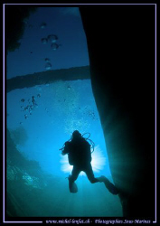 Diving under the "Devil Bridge" of the Verzasca River in ... by Michel Lonfat 